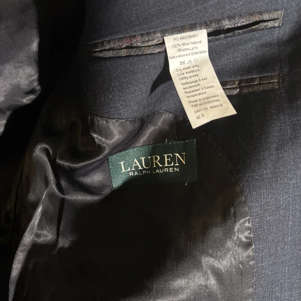 Lauren Ralph Lauren Blazer‎ Sz 42 S. 100% Wool